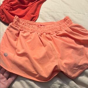 Women's lululemon Orange Athletic Shorts